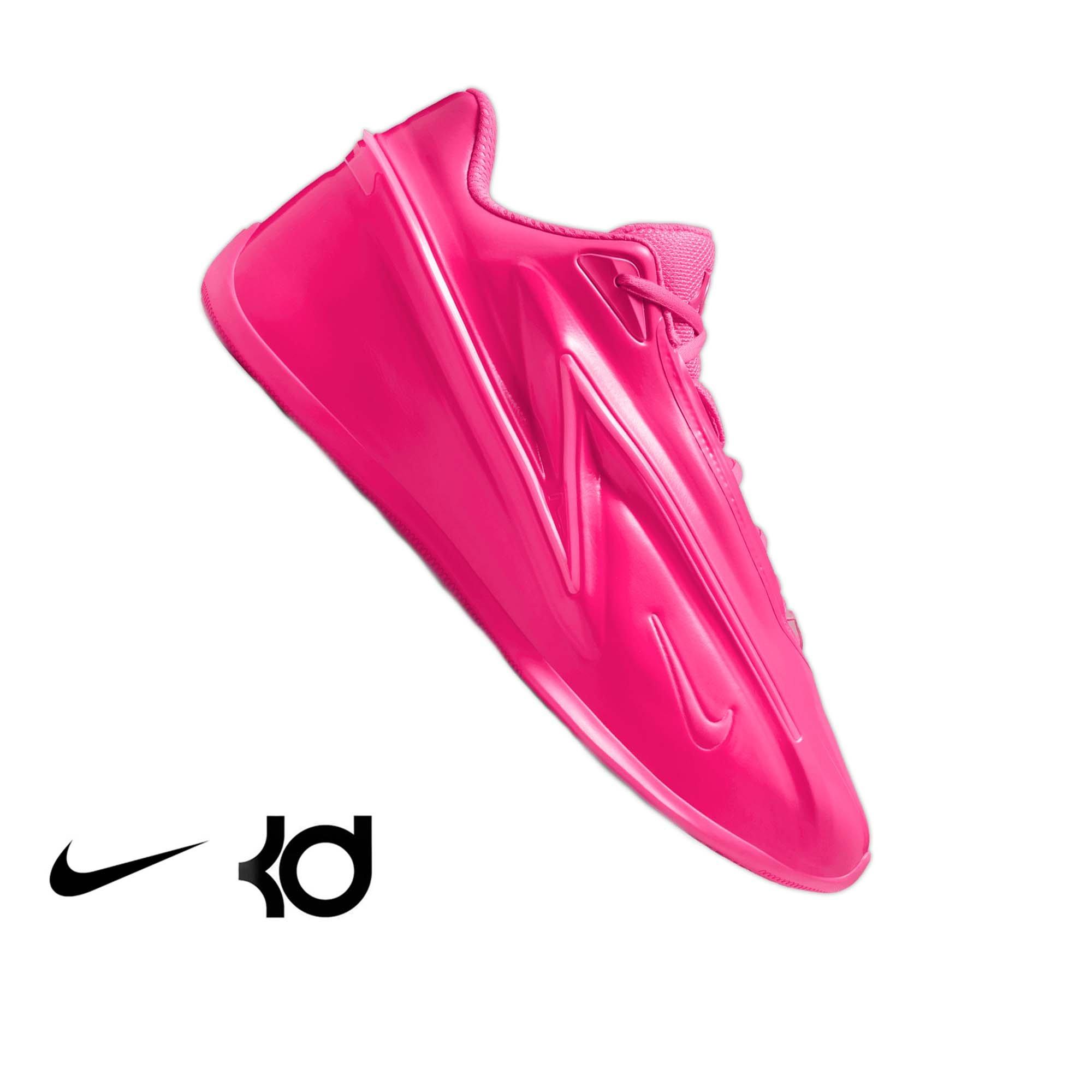 Nike KD 19 "Bubble Gum Bounce" Men's Basketball Shoe - HYPER PINK/UNIVERSITY GOLD/STADIUM GREEN